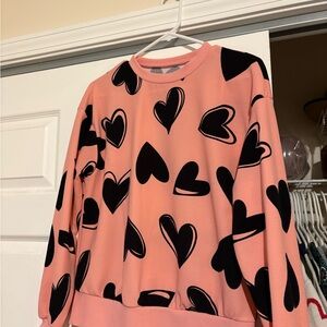 Pink Heart Sweater